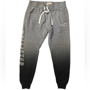 Hollister Women's Charcoal Joggers with Logo